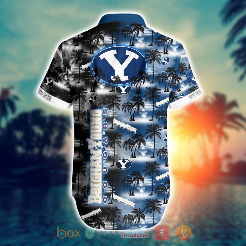 BYU Cougars Tropical Hawaiian Shirt and Shorts - Perfect for Summer