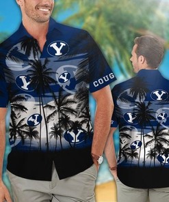 BYU Cougars Tropical Hawaiian Shirt with Short Sleeves - Perfect for Fans 
