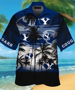 BYU Cougars Tropical Hawaiian Shirt with Short Sleeves - Perfect for Fans