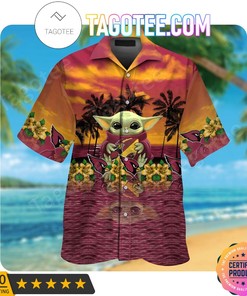 Baby Yoda Aloha Arizona Cardinals NFL Hawaiian Shirt, Ideal for Fans