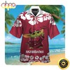 Baby Yoda Hawaiian Shirt for Arkansas Razorbacks Football Fans