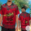 Baby Yoda Louisville Cardinals NCAA Hawaiian Shirt for Boys 