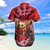 Baby Yoda Wisconsin Badgers Hawaiian Shirt - Gift for Fans