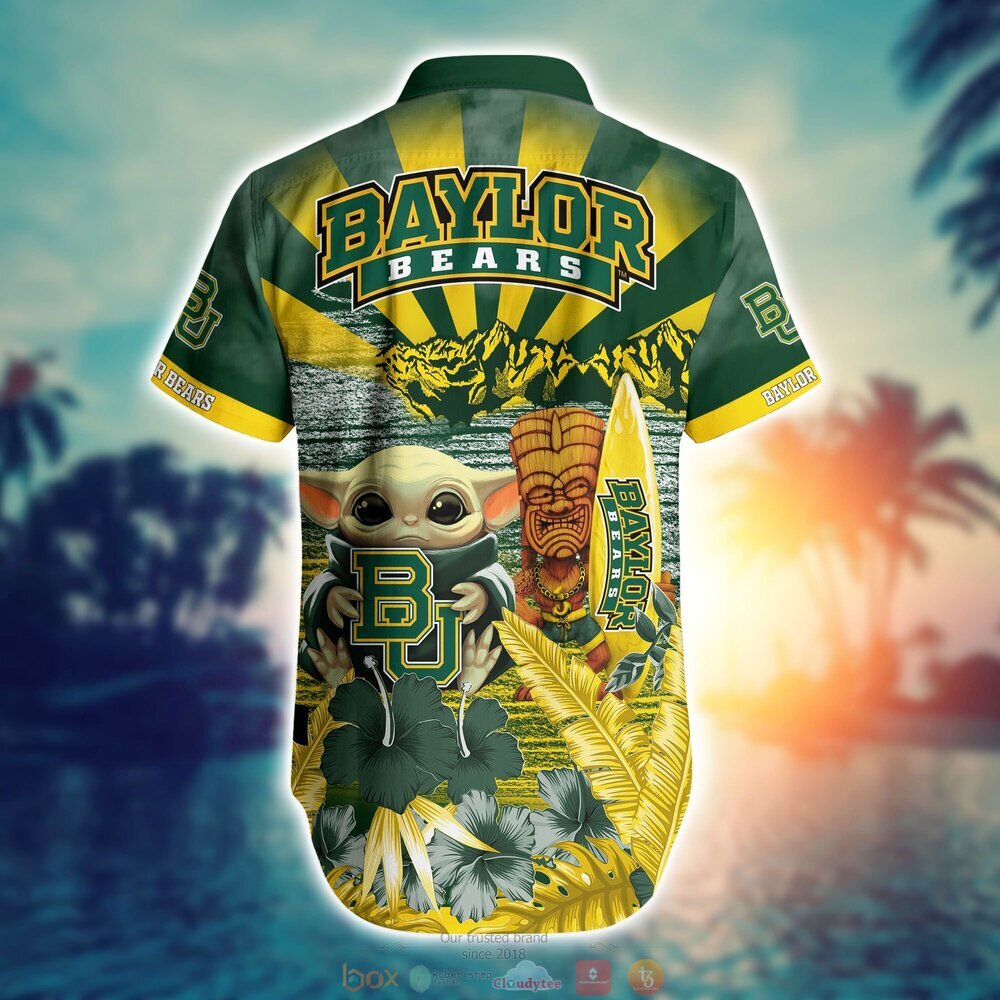 Baylor Bears Baby Yoda NCAA Hawaiian Shirt and Shorts