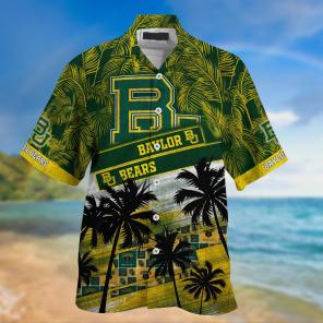 Baylor Bears NCAA Palm Tree Pattern Hawaii Shirt For Sports Fans