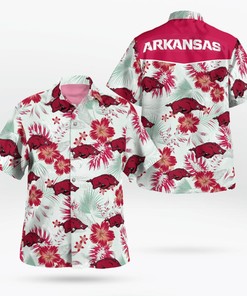 Beach Time with Arkansas Razorbacks Hawaiian Shirts and Shorts