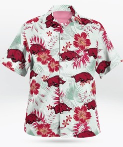 Beach Time with Arkansas Razorbacks Hawaiian Shirts and Shorts