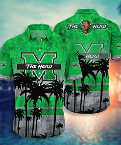 Best All Over Printed Marshall Thundering Herd Football 3D Hawaiian Shirt