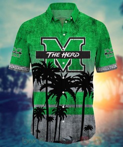 Best All Over Printed Marshall Thundering Herd Football 3D Hawaiian Shirt