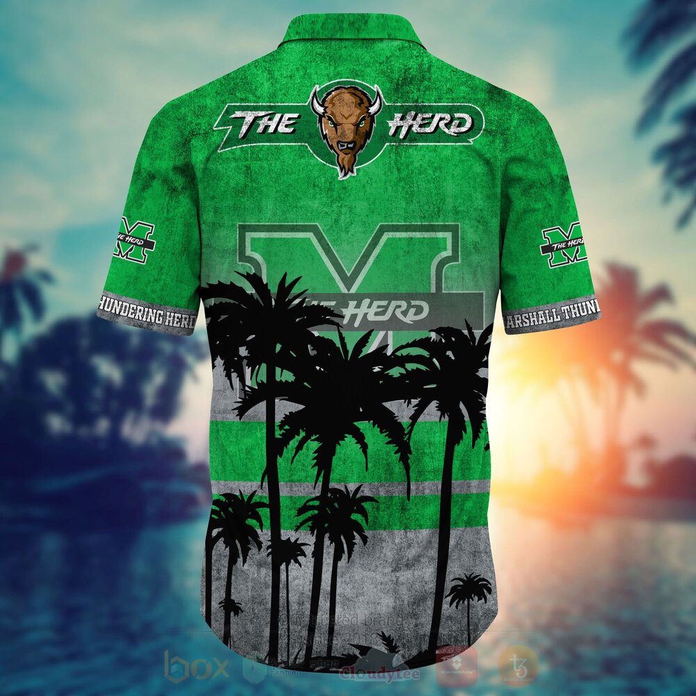 Best All Over Printed Marshall Thundering Herd Football 3D Hawaiian Shirt