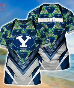 Best NCAA BYU Cougars Men's Basketball 3D Hawaiian Shirt - Short for Fans