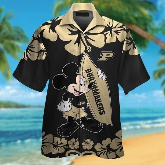 Best Purdue Boilermakers Mickey Mouse Hawaii Shirt with Short