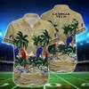 Best Tropical Sea and Parrots Aloha Shirt for Georgia Tech Yellow Jackets - Short for Fans