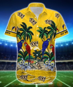 Best Tropical Sea and Parrots Aloha Shirt for UCF Knights - Short for Fans