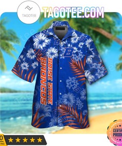 Boise State Broncos Aloha Hawaii Shirt and Beach Short Set - Perfect for Summer Fun