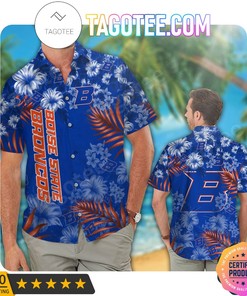 Boise State Broncos Aloha Hawaii Shirt and Beach Short Set - Perfect for Summer Fun