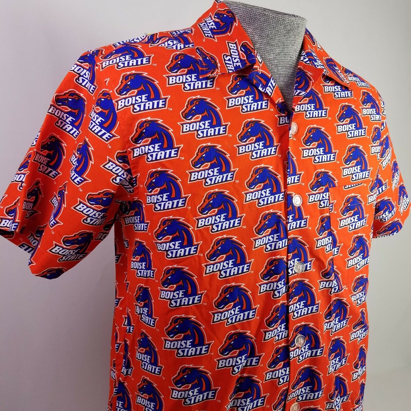 Boise State Broncos Hawaiian Camp Shirt - University College BSU Design