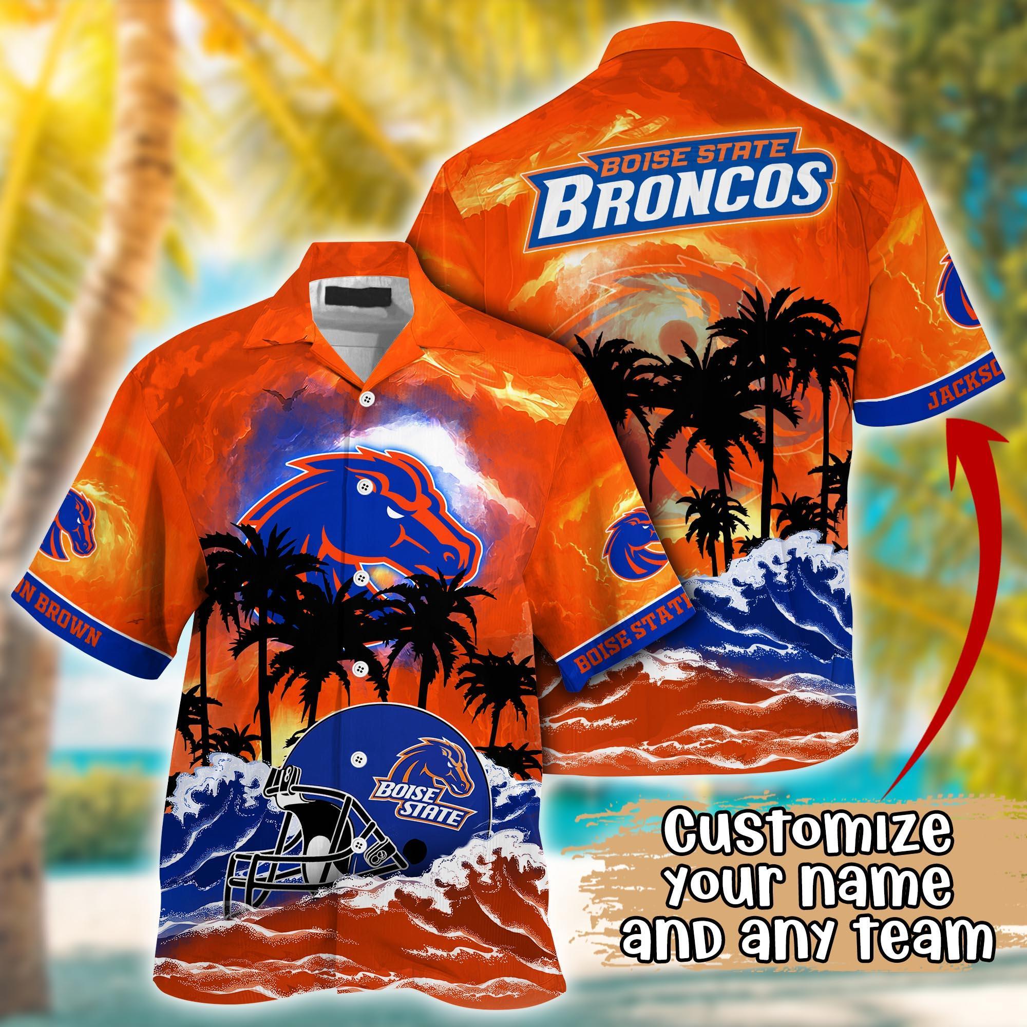 Boise State Broncos NCAA Best Hawaiian Shirt Ever- Customize Any Team Any League