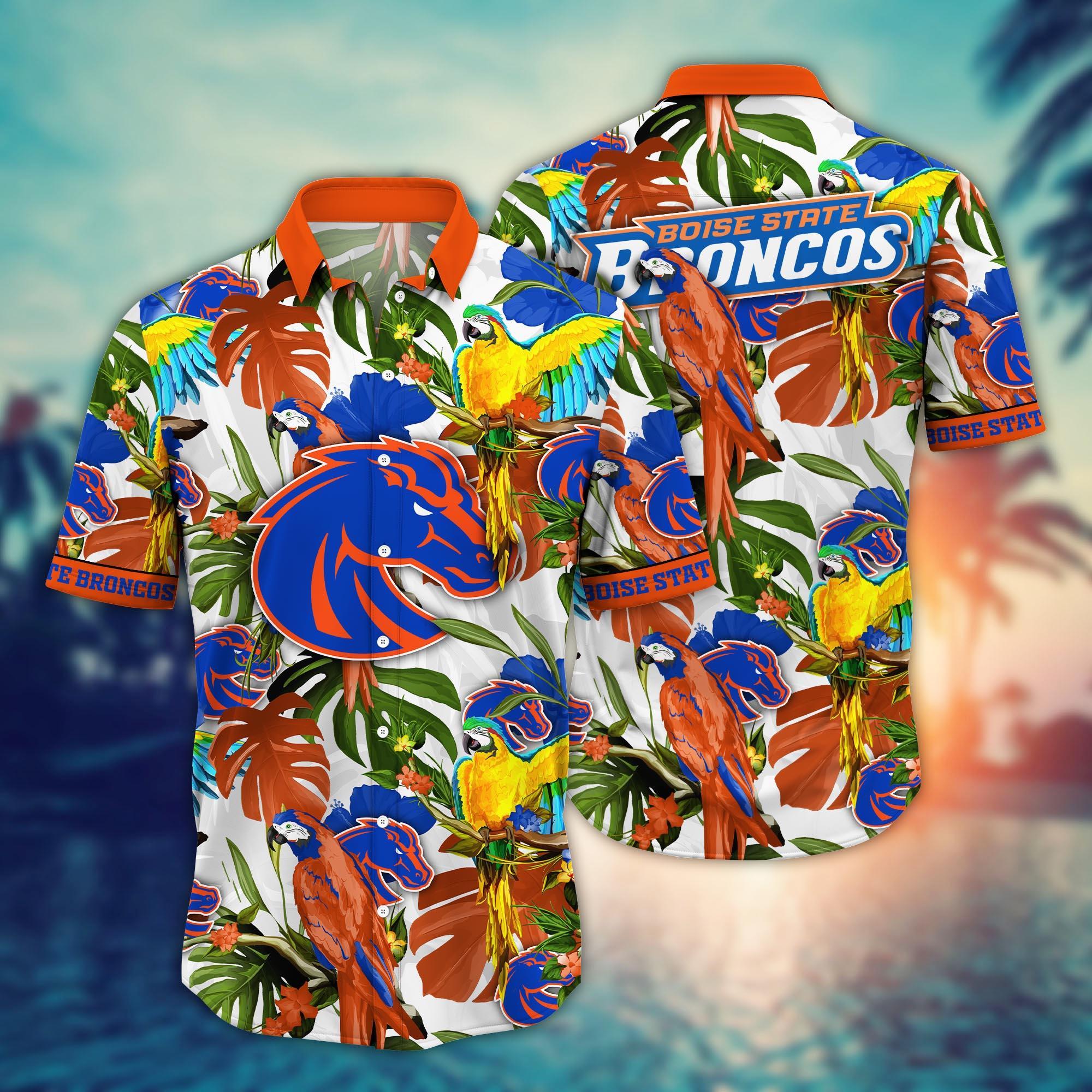 Boise State Broncos NCAA Flower Hawaii Shirt For Fans Ver 10