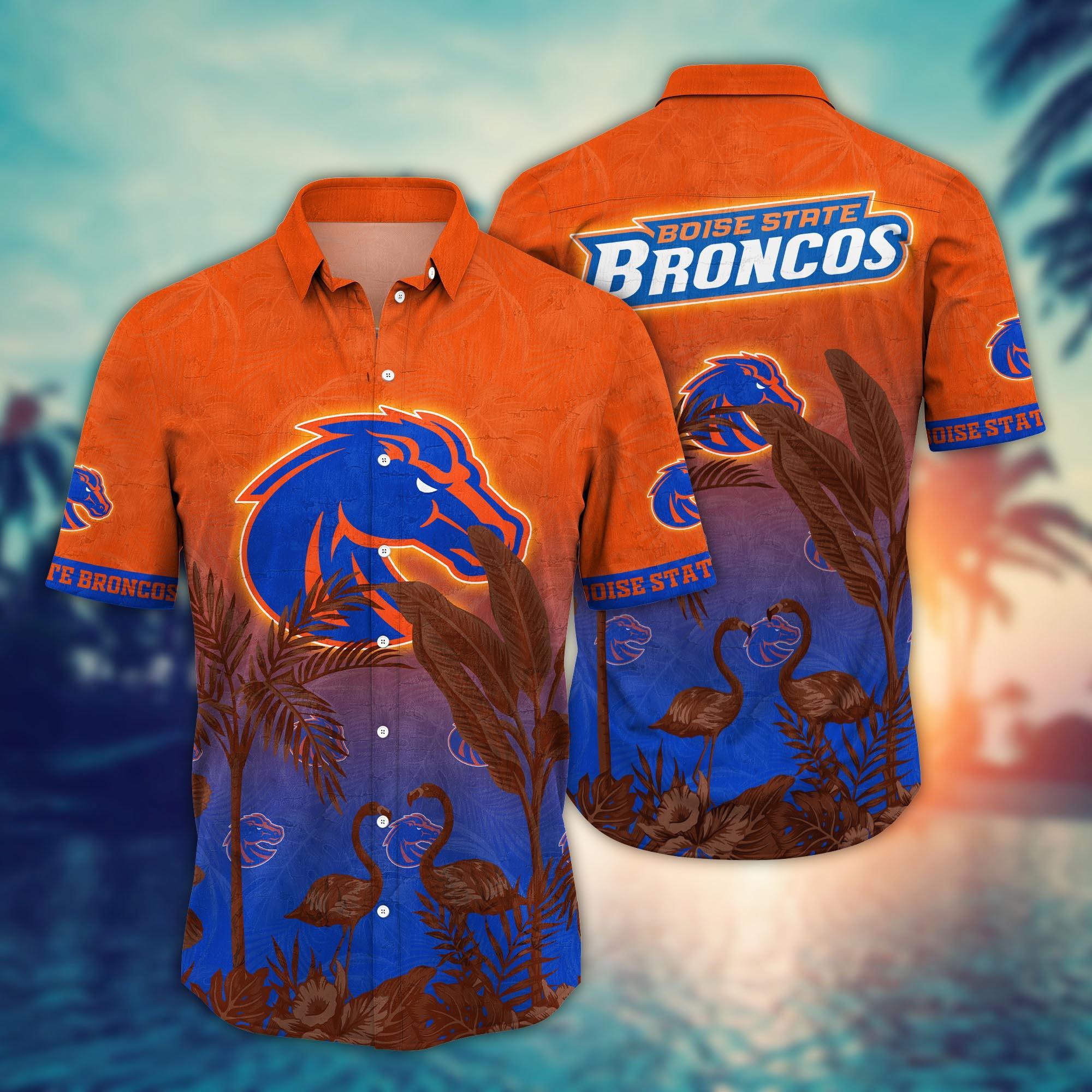 Boise State Broncos NCAA Flower Hawaii Shirt For Fans Ver 12