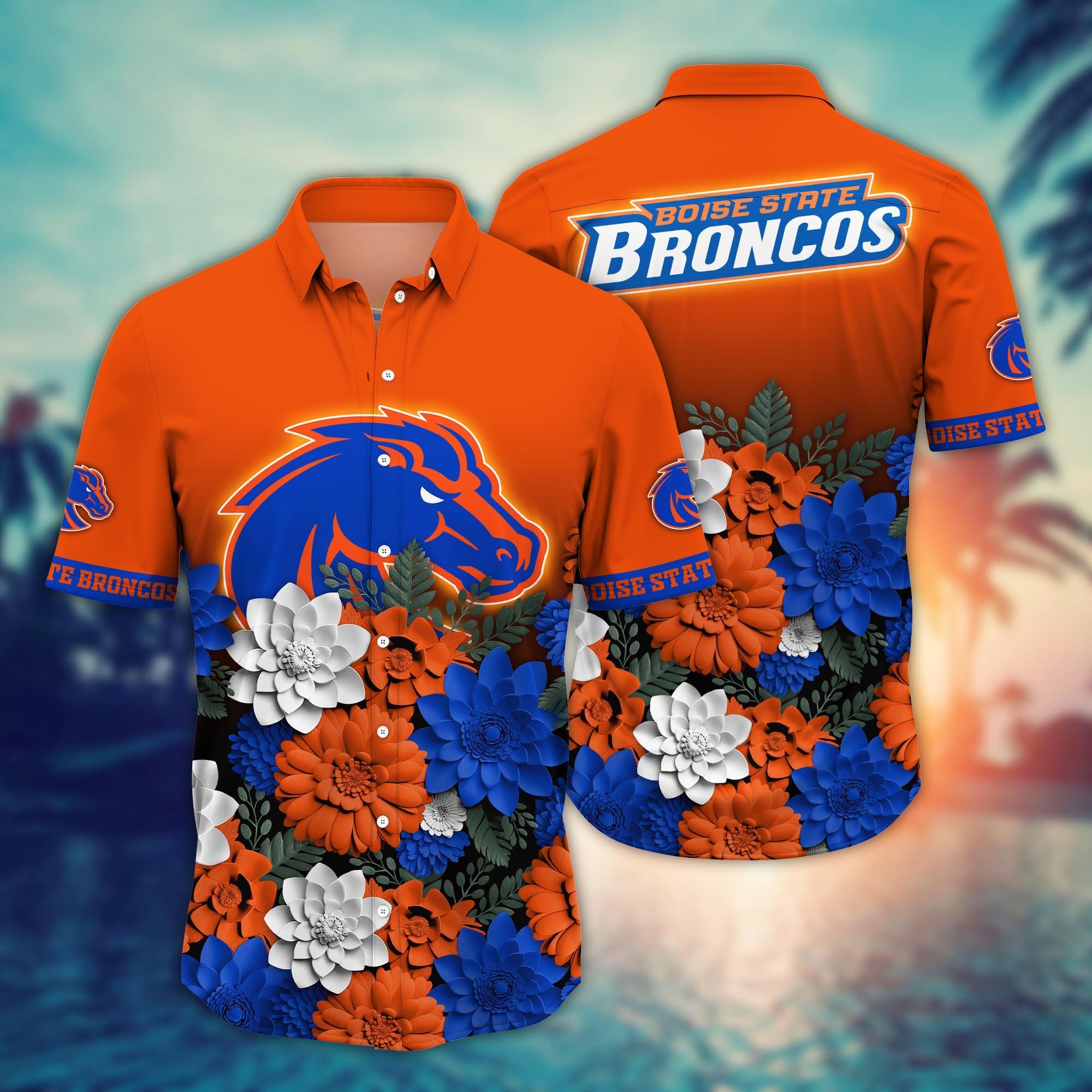 Boise State Broncos NCAA Flower Hawaii Shirt For Fans Ver 13
