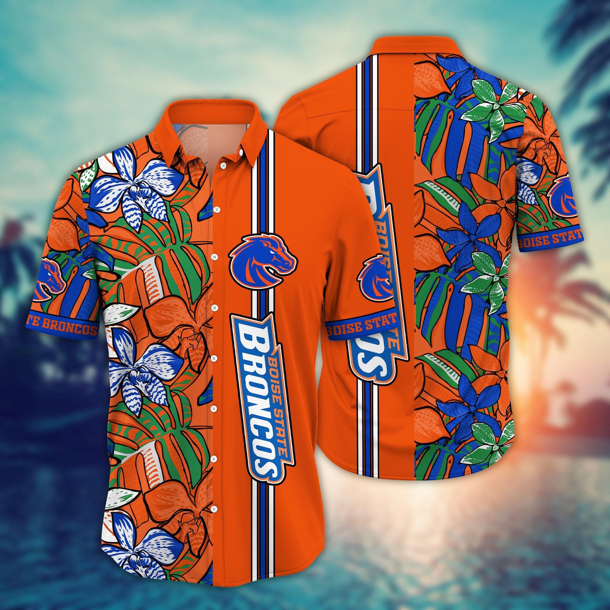 Boise State Broncos NCAA Flower Hawaii Shirt For Fans Ver 14