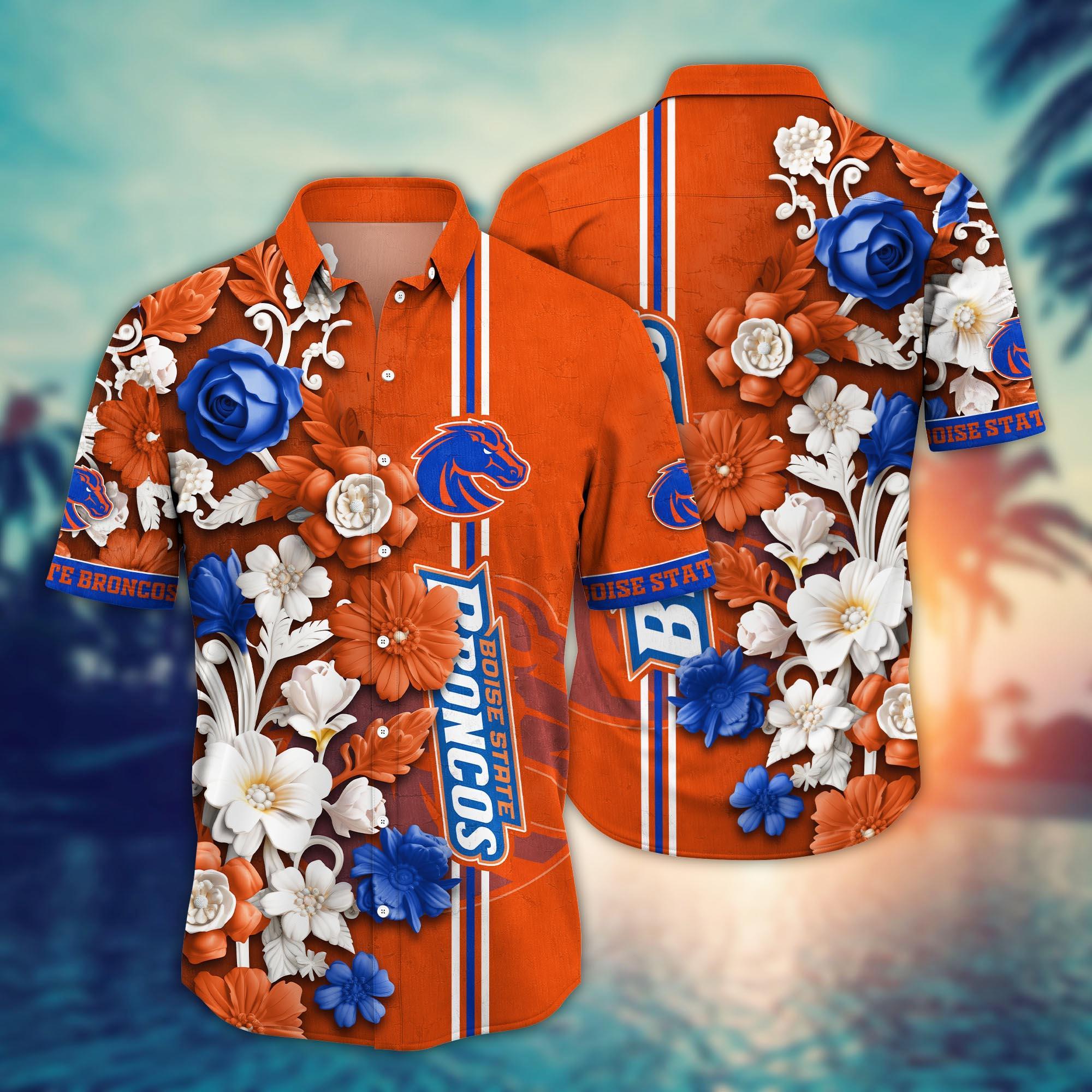 Boise State Broncos NCAA Flower Hawaii Shirt For Fans Ver 24