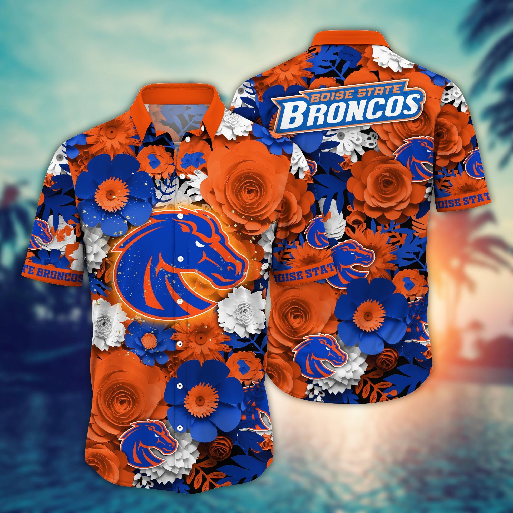 Boise State Broncos NCAA Flower Hawaii Shirt For Fans Ver 27