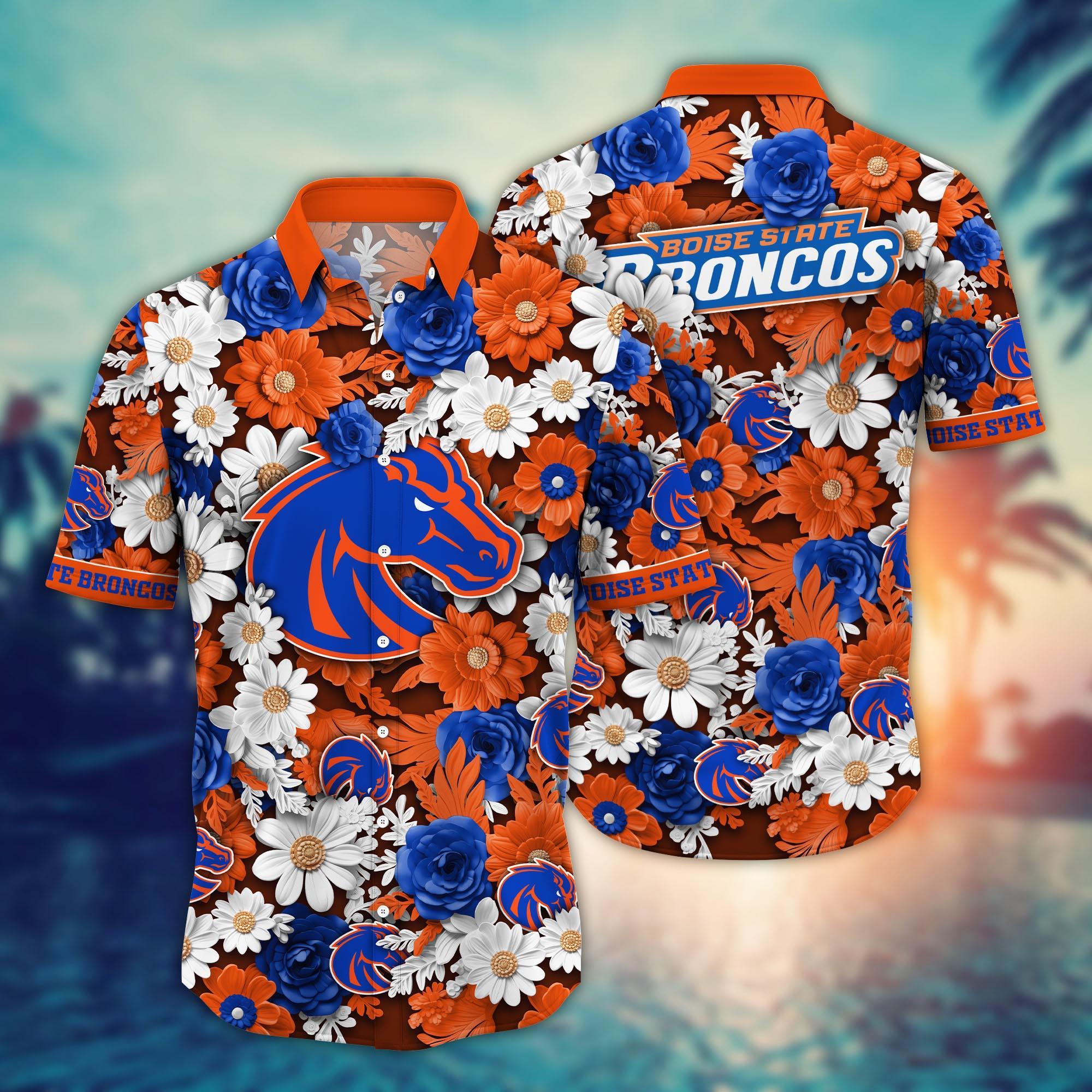 Boise State Broncos NCAA Flower Hawaii Shirt For Fans Ver 3