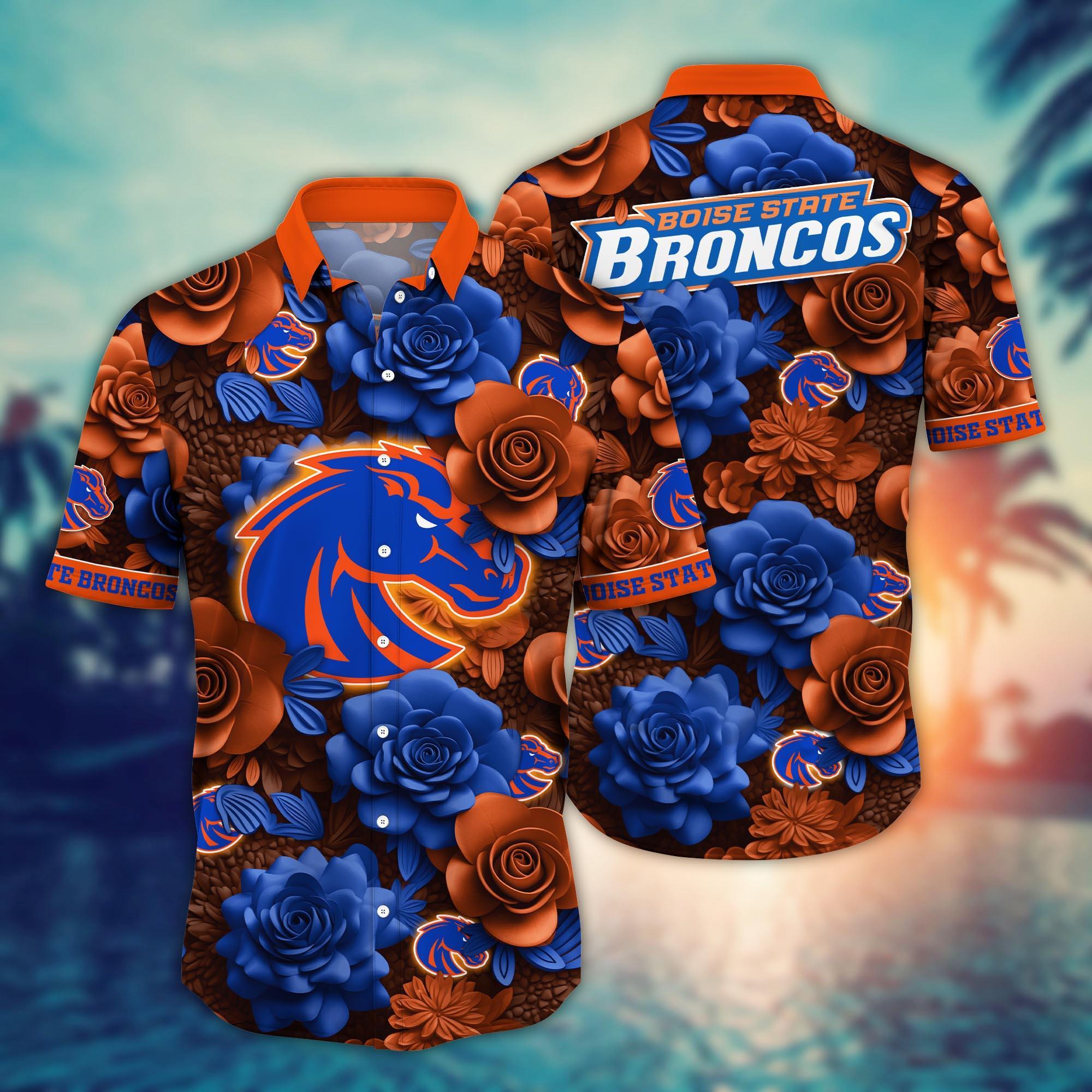 Boise State Broncos NCAA Flower Hawaii Shirt For Fans Ver 37