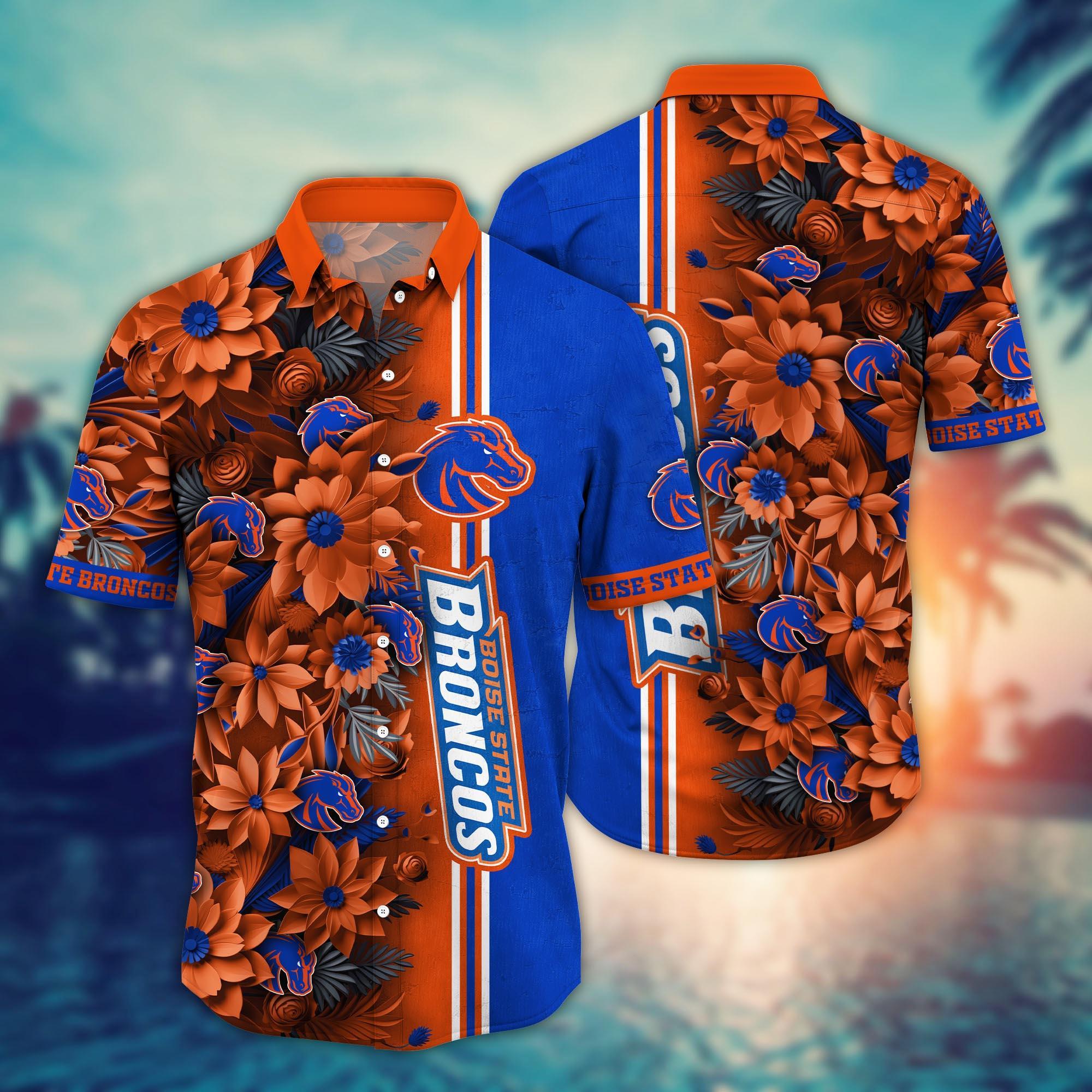Boise State Broncos NCAA Flower Hawaii Shirt For Fans Ver 5