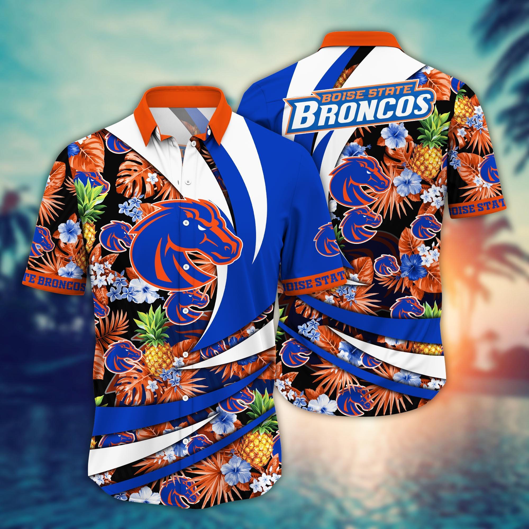 Boise State Broncos NCAA Flower Hawaii Shirt For Fans Ver 6