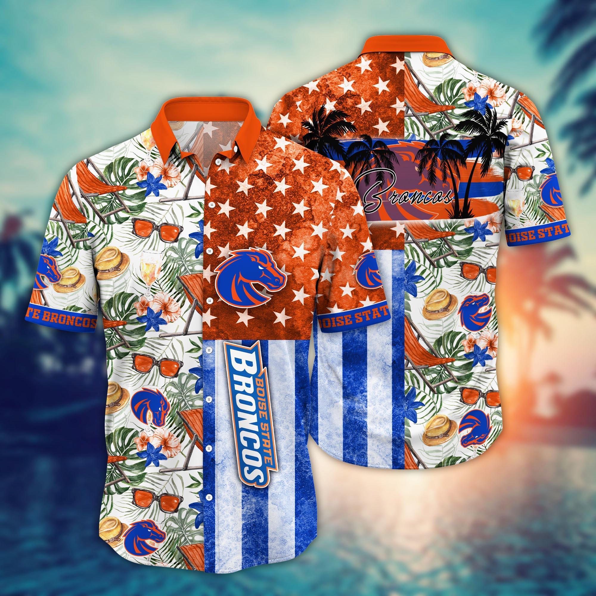 Boise State Broncos NCAA Flower Hawaii Shirt For Fans Ver 7
