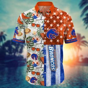 Boise State Broncos NCAA Flower Hawaii Shirt For Fans Ver 7