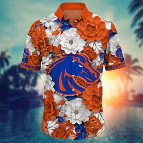 Boise State Broncos NCAA Flower Hawaii Shirt For Fans Ver 8