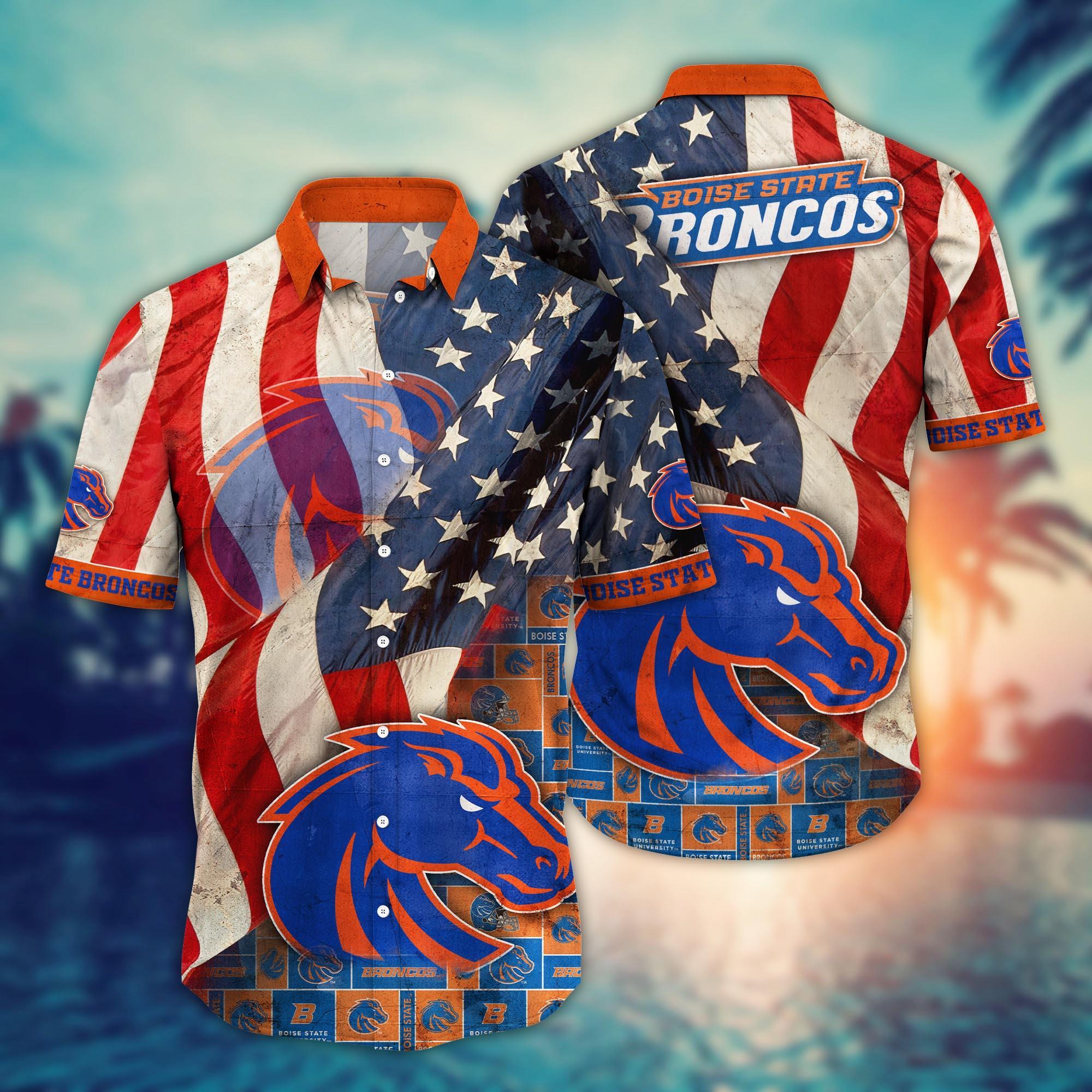 Boise State Broncos NCAA Flower Hawaii Shirt For Fans Ver 9