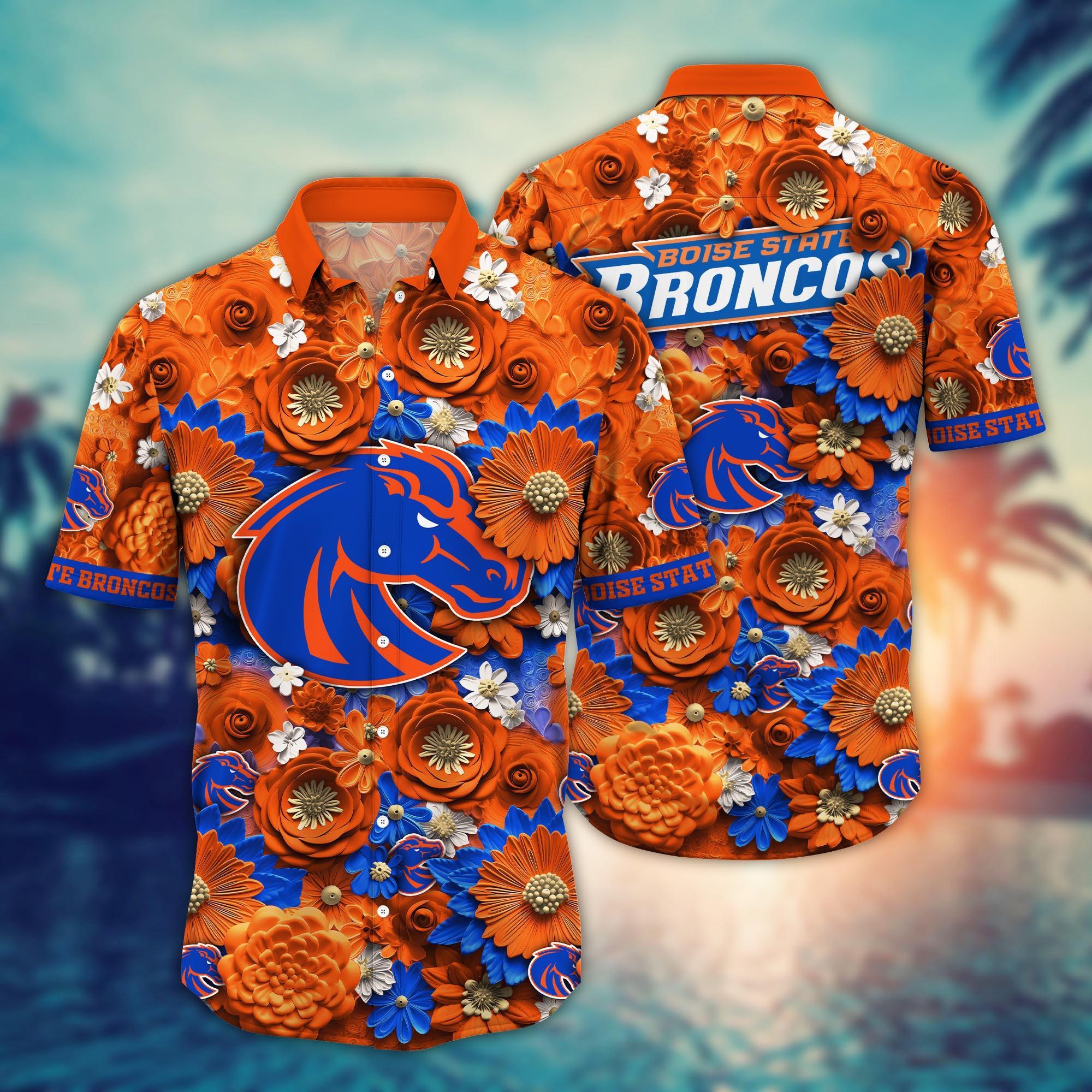 Boise State Broncos NCAA Hawaiian Shirt for This Summer Customize Shirt Any Team
