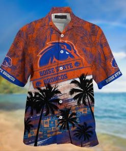 Boise State Broncos NCAA Palm Tree Pattern Hawaii Shirt For Sports Fans