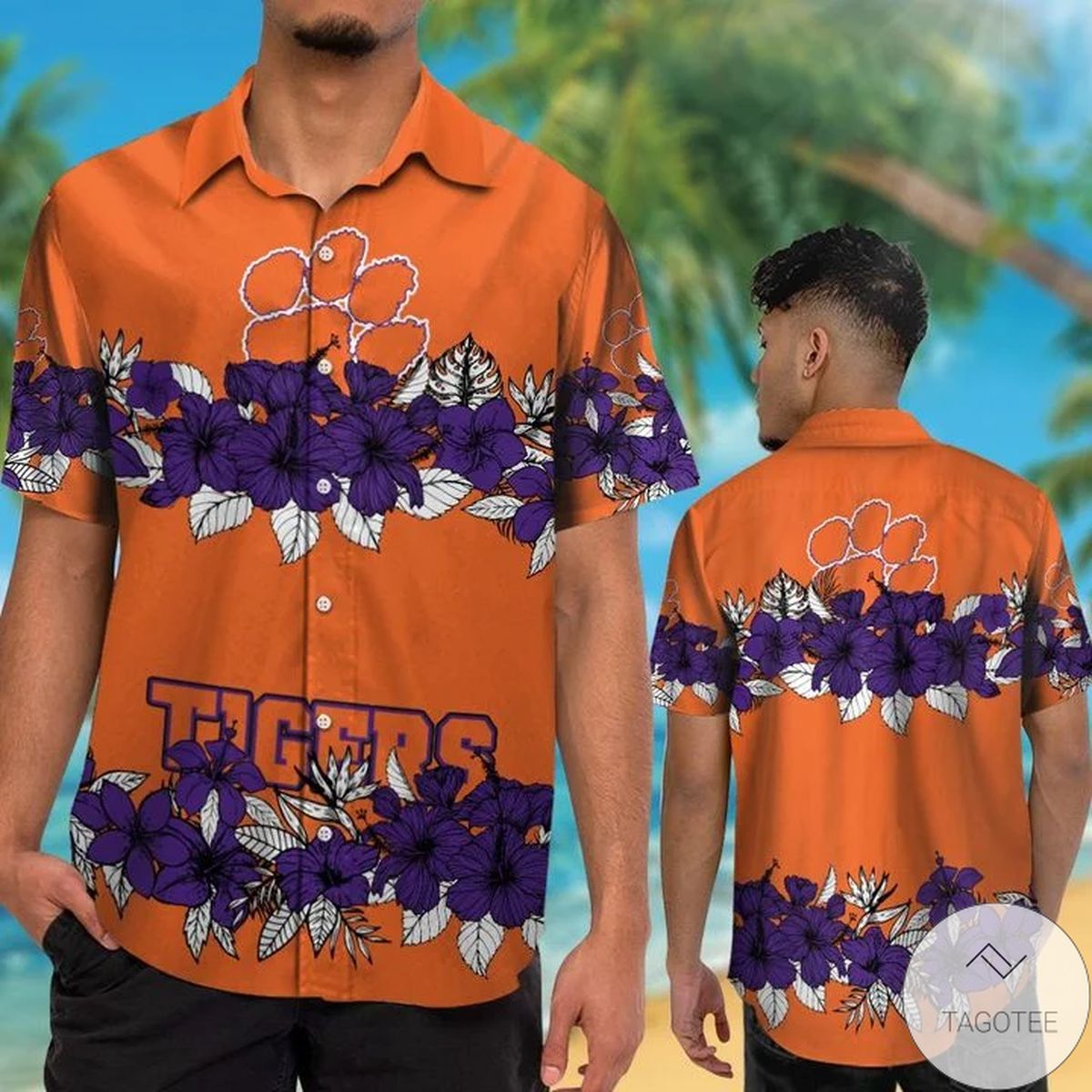 Bold Clemson Tigers Hawaiian Shirt for Sports Fans