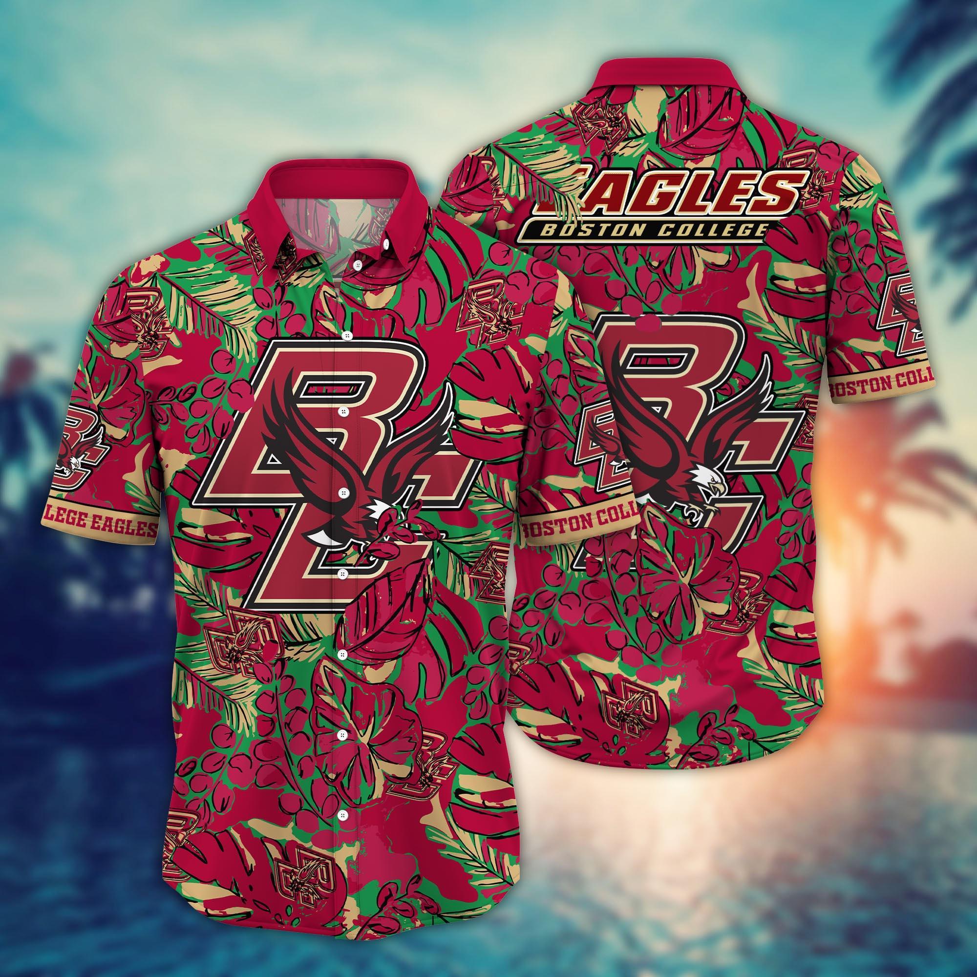 Boston College Eagles NCAA Flower Hawaii Shirt For Fans Ver 12