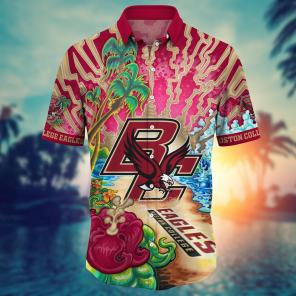 Boston College Eagles NCAA Flower Hawaii Shirt For Fans Ver 18