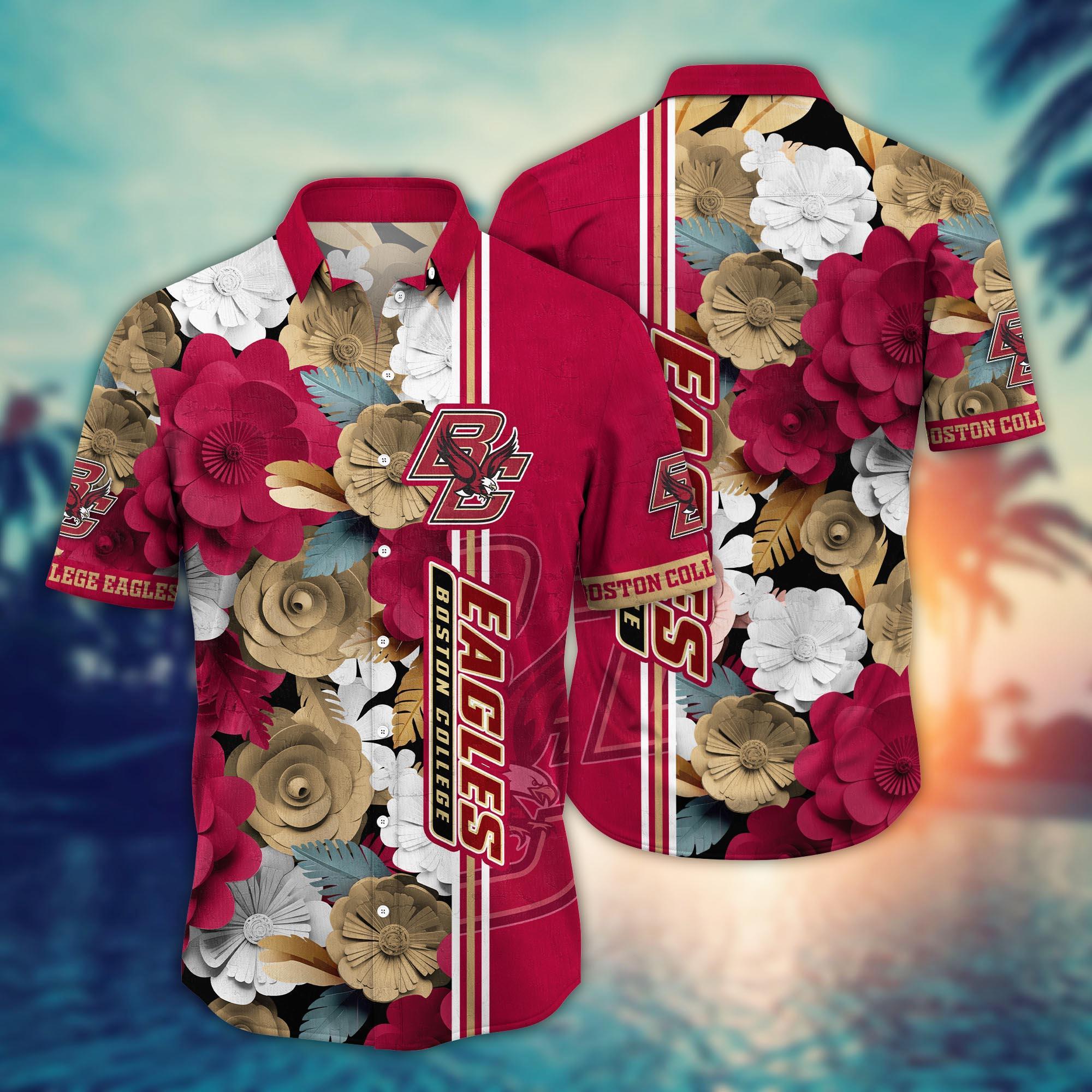 Boston College Eagles NCAA Flower Hawaii Shirt For Fans Ver 22