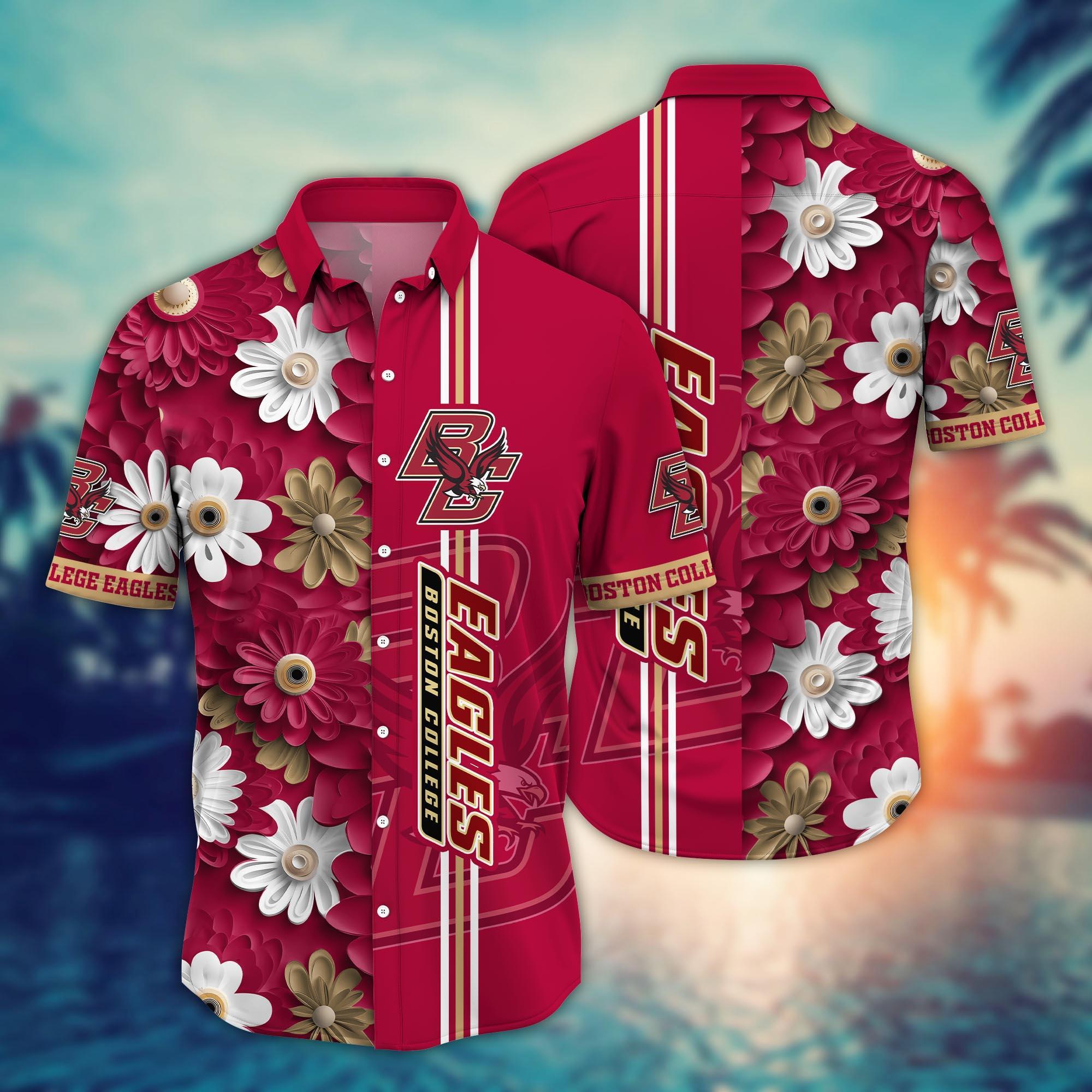 Boston College Eagles NCAA Flower Hawaii Shirt For Fans Ver 24