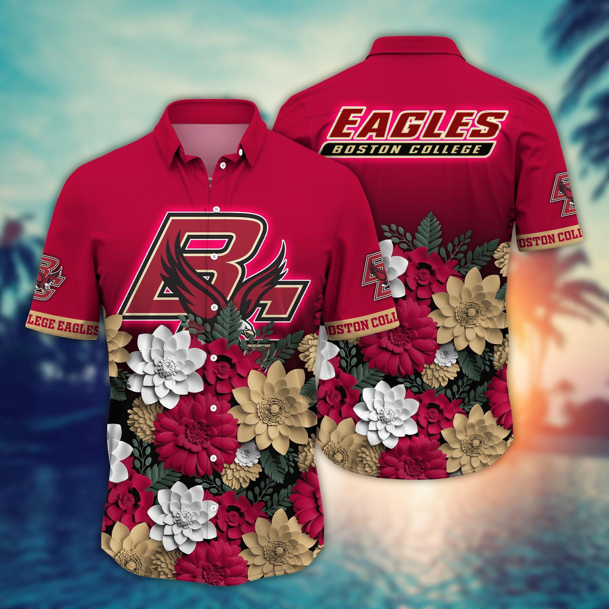 Boston College Eagles NCAA Flower Hawaii Shirt For Fans Ver 26