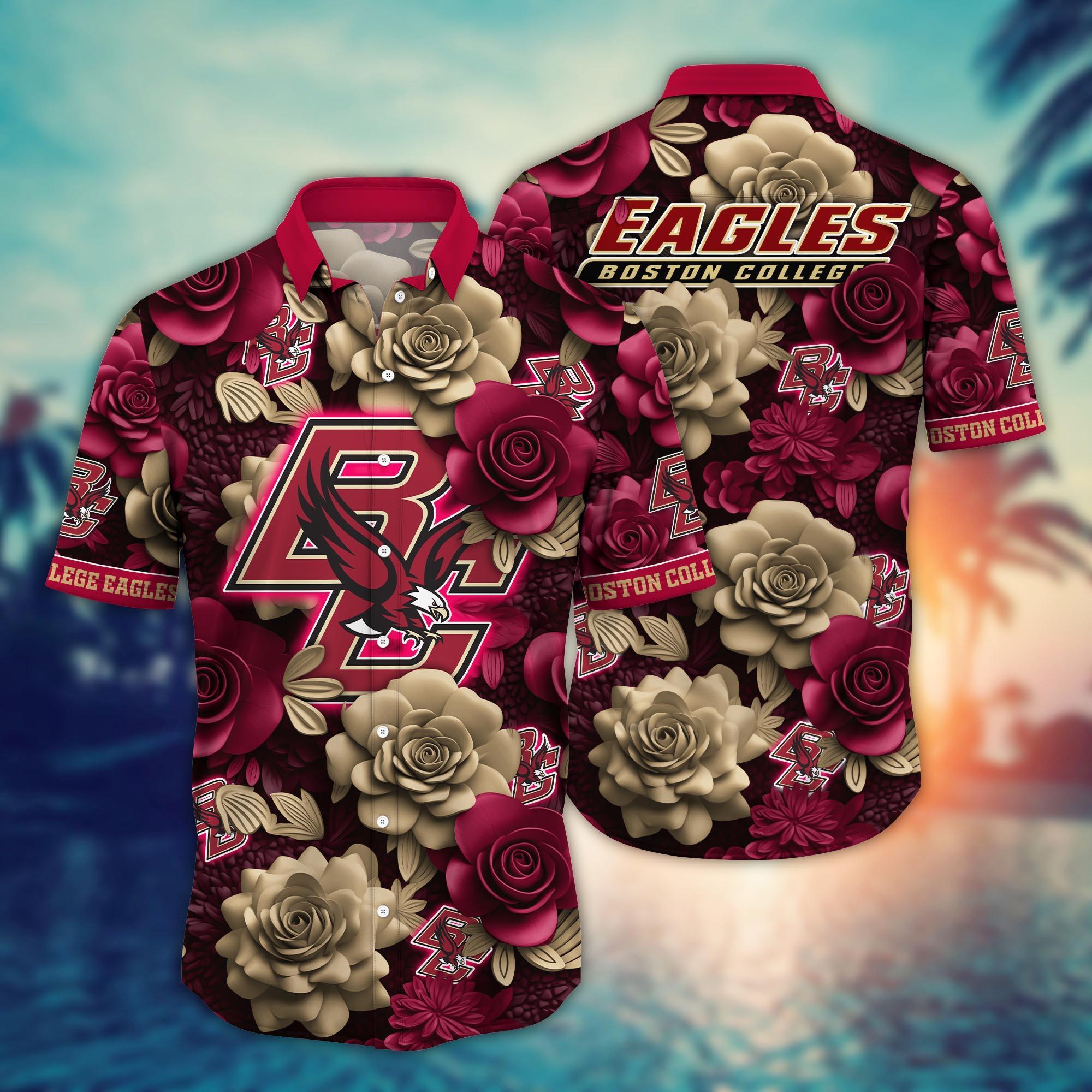Boston College Eagles NCAA Flower Hawaii Shirt For Fans Ver 3