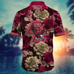Boston College Eagles NCAA Flower Hawaii Shirt For Fans Ver 3