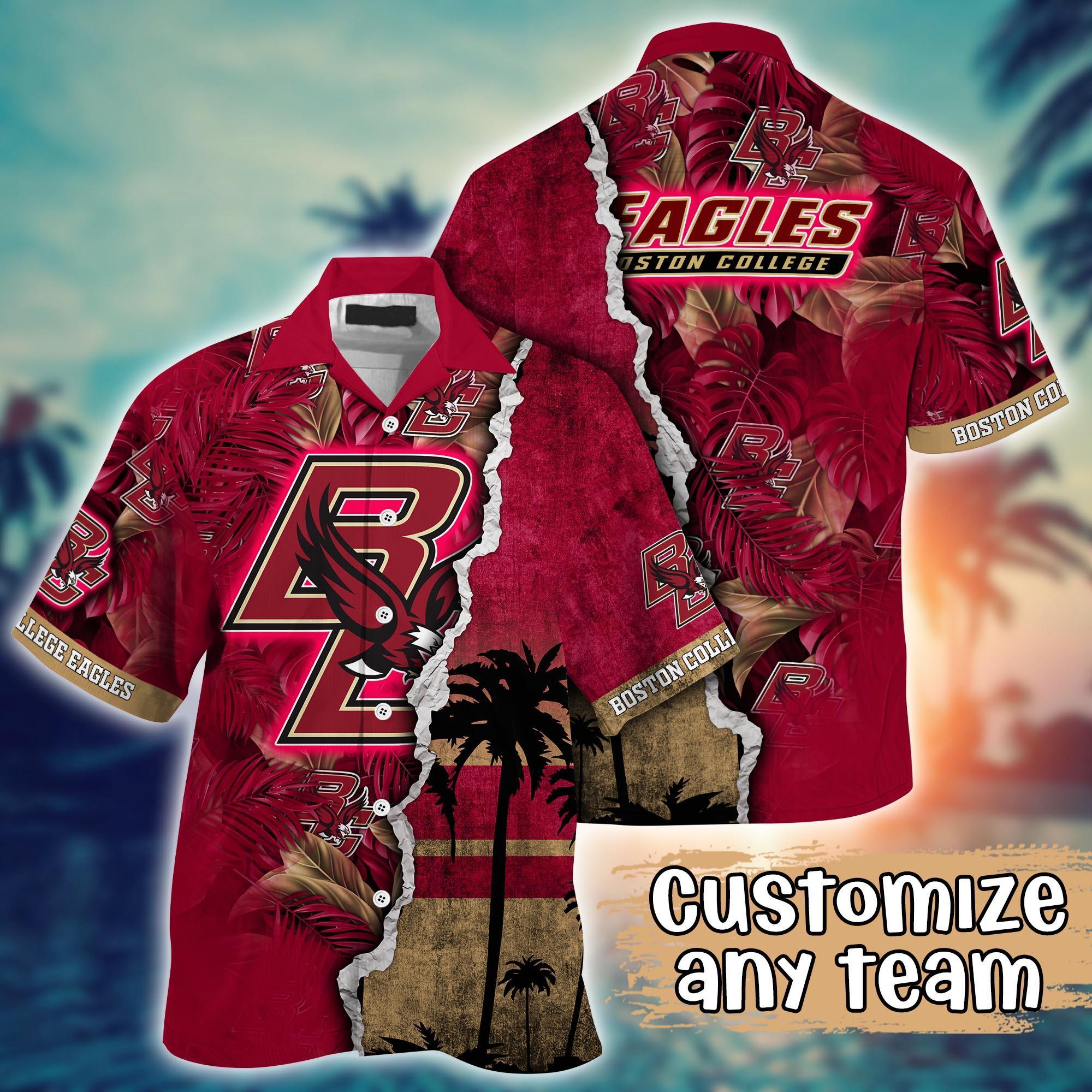 Boston College Eagles NCAA Flower Hawaii Shirt For Fans Ver 34