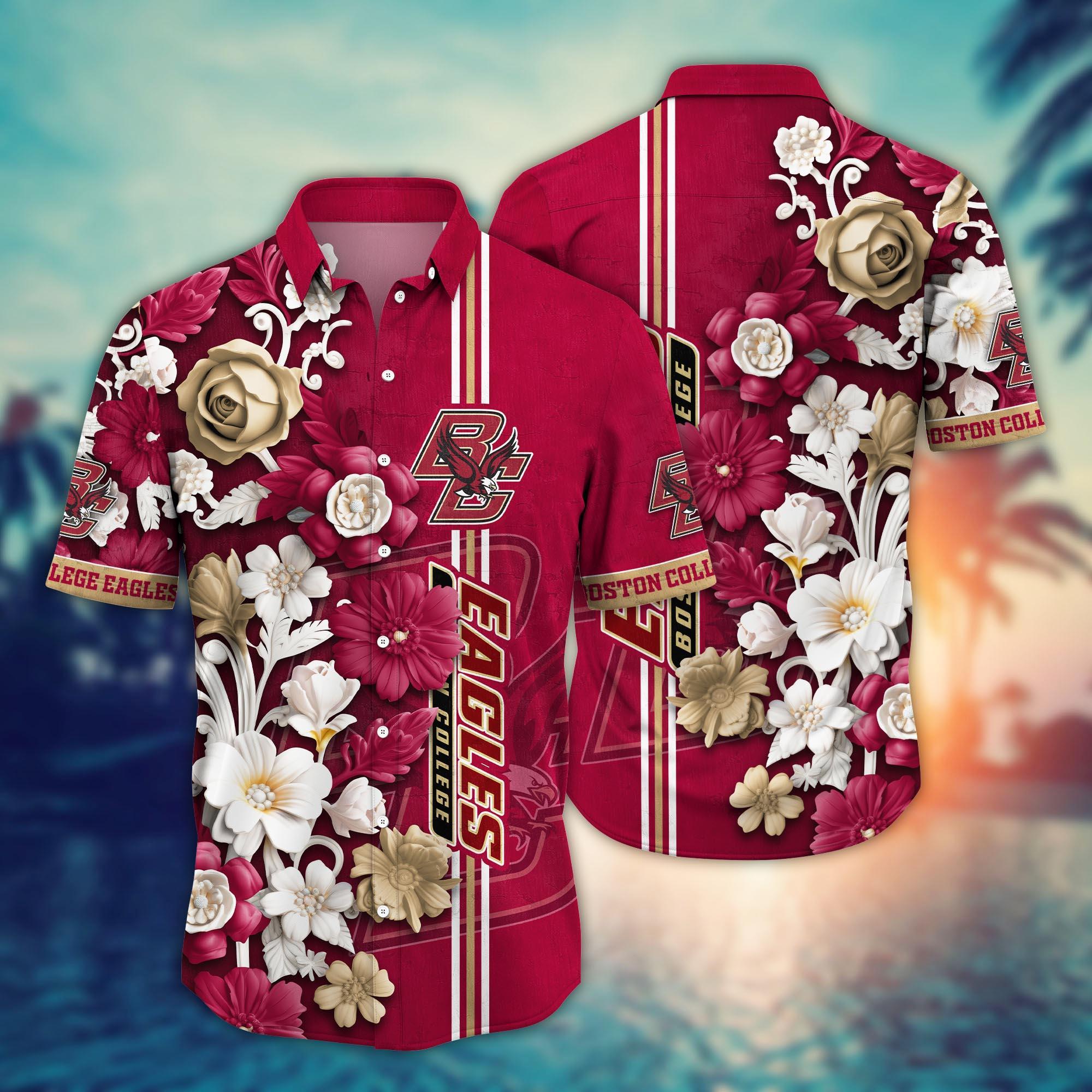 Boston College Eagles NCAA Flower Hawaii Shirt For Fans Ver 36