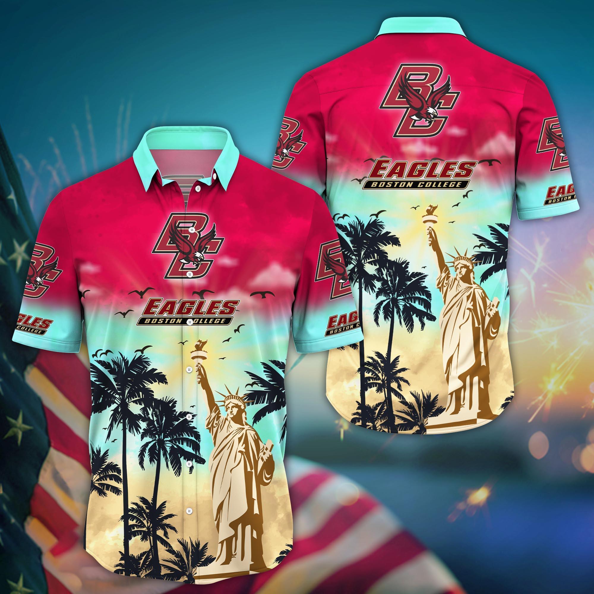 Boston College Eagles NCAA Flower Hawaii Shirt For Fans Ver 37