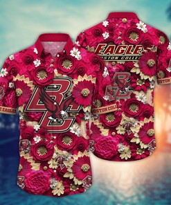 Boston College Eagles NCAA Hawaiian Shirt for This Summer Customize Shirt Any Team